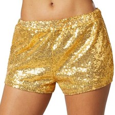 Women Sequin Hotpants Sexy Mini Shorts Glitter Sparkle Clothes Party Dance Shiny