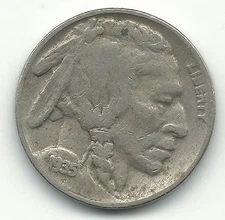  FINE/VERY FINE 1935 D REPUNCHED MINTMARK BUFFALO NICKEL COIN-DEC465