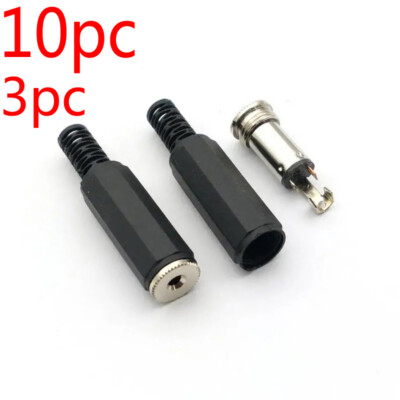 2.5mm Stereo Female Jack Socket Connector DIY 2.5 Adapter Audio Wire Plug Repair