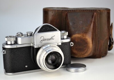 FULLY SERVICED! 1955 USSR ''ZENIT-1'' SLR CAMERA + Industar-22 lens f3.5/50mm (06)