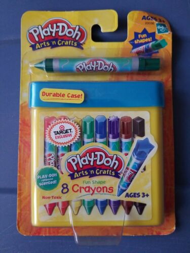 Vintage 2003 Play-Doh Arts-N-Crafts Fun Shaped Crayons (8 Count)  - Picture 1 of 8