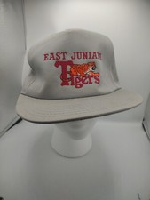 Vtg East juniata tigers High School Hat embroidered USA made snapback cap 90s