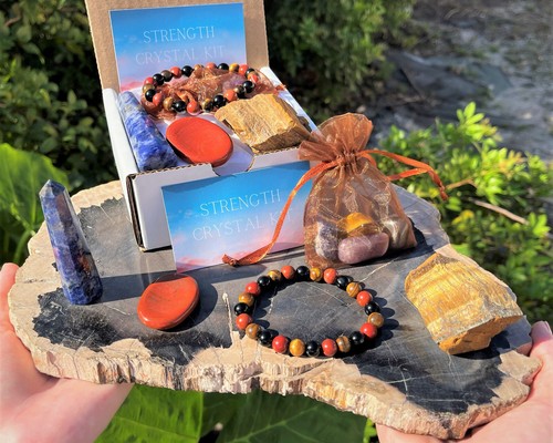 Inner Strength Kristall Box - Armband, Sorgenstein, Obelisk, Tumble und mehr! - Bild 3 von 5