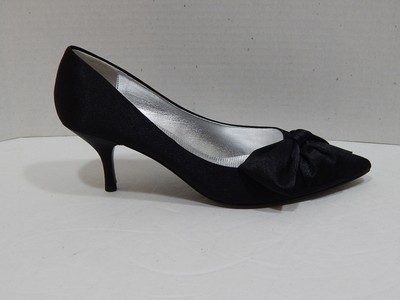 satin black shoes