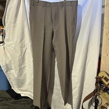 VINTAGE Levis Mens Action Slacks Chino Pants 36x30 Gray Pleated Front
