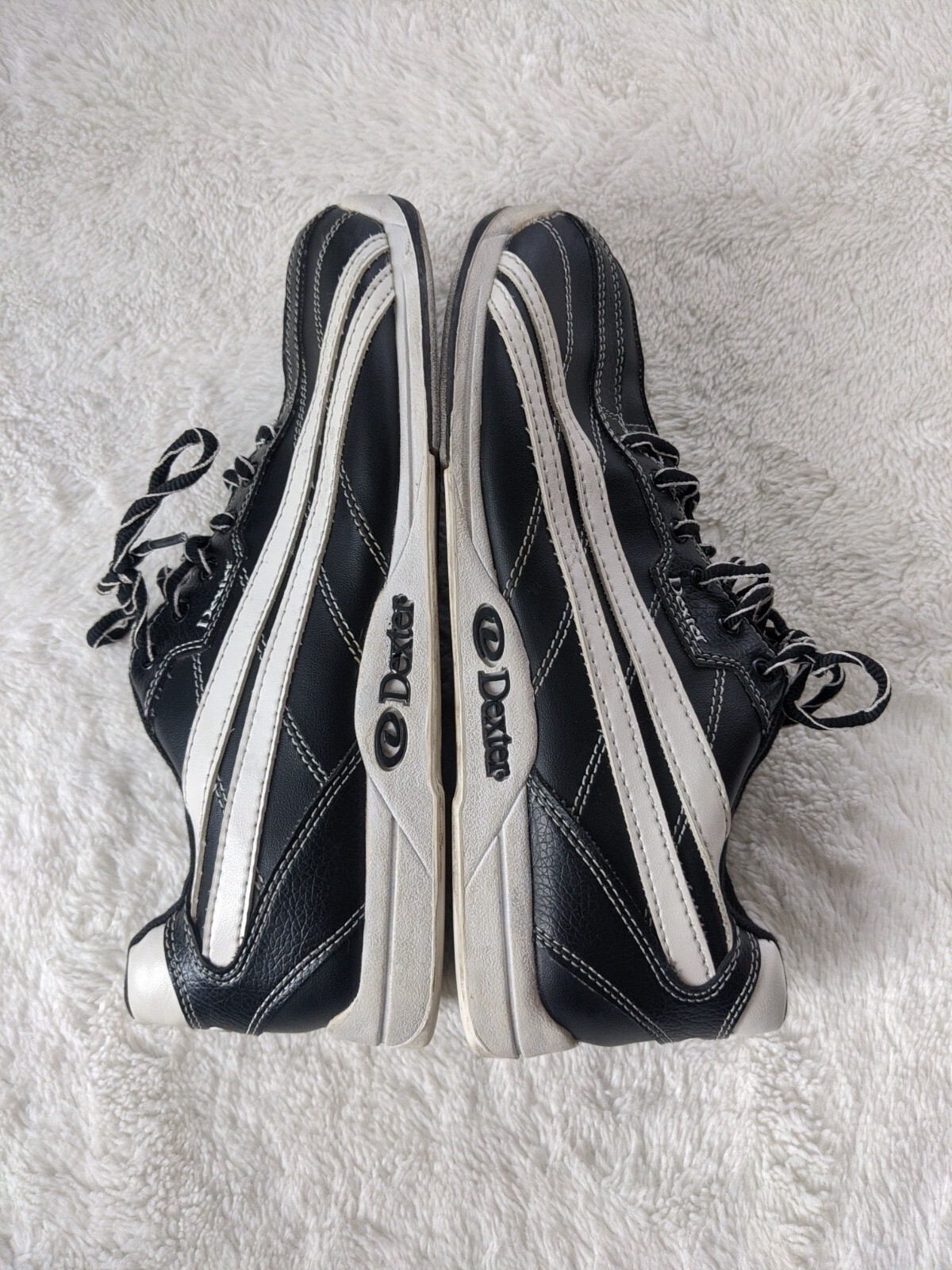 Dexter Jack Bowling Shoes Mens Sz 9 Black White StrideRite Soles