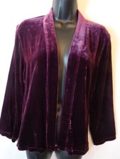Masai Jacket Women's Silk Blend Velvet Joella M Wine Purple