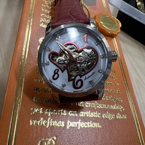Stuhrling Automatic Skeleton Womens Watch