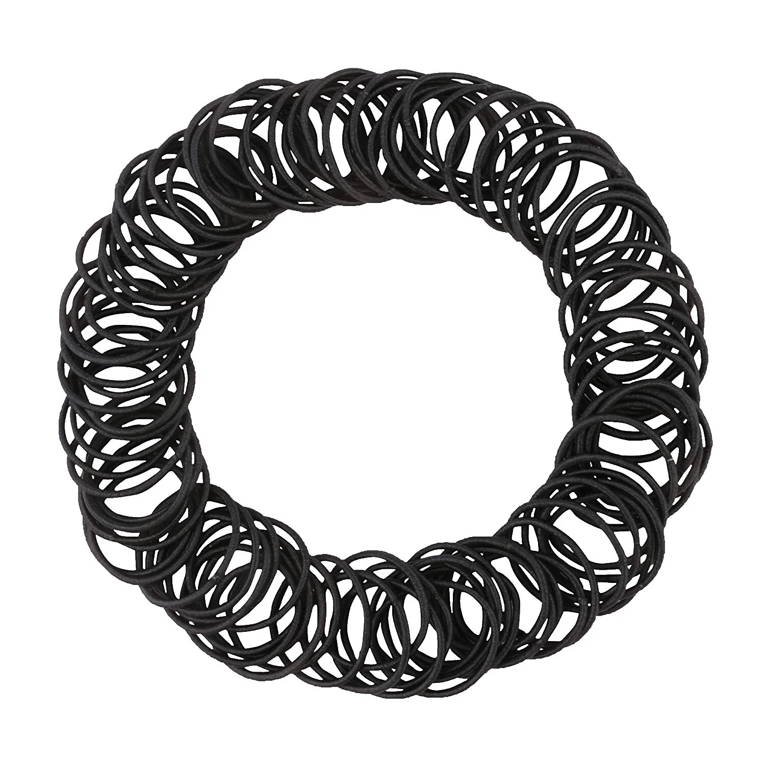 Black Rubber Hair Accessories for Women