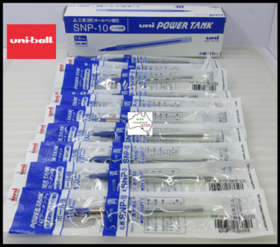 Refill Uni-ball Powertank SN-220, 10 Pezzi, Blu, 0,4 Mm, Inchiostro Document, Per Biro All Weather