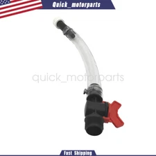 Deluxe Racing Fuel Jug Filler Hose With Shutoff Valve New