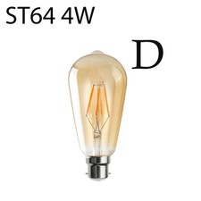 Image of Vintage LED Filament Dimmable E27/B22 Warm White 2700K 8/4 Watt Light Bulb
