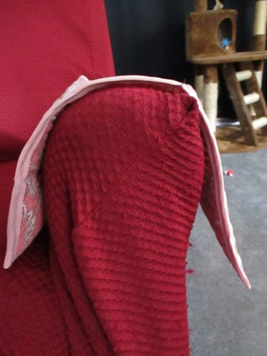 Pink Paisley Quilted Handmade Recliner, Sofa, Chair, Accessory Bag, Weighted - Picture 3 of 10