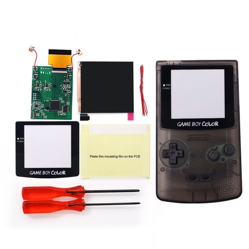 Logo Color Change Q5 IPS Backlight LCD Screen für GameBoy Color - W/Pre-cut Shel - Picture 32 of 34