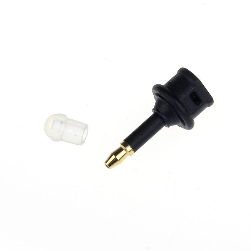 Sourcing Map Adattatore Ottico 90 Gradi (2 Pezzi) - Connettore Digitale In Fibra Ottica Con Placcatura Oro, Lunghezza 34mm - Nero - 3