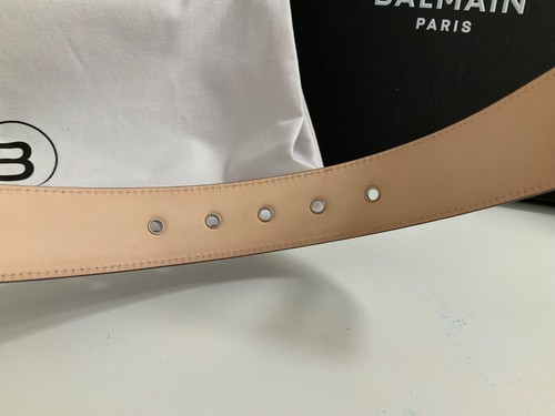 CINTURÓN BALMAIN HOMBRE COCODRILO MARRÓN RELIEVE TALLA 105 (34 mm ANCHO) NUEVO HECHO EN ITALIA - Imagen 15 de 18