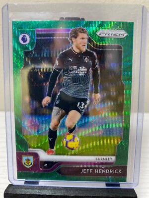 2019-2020 Panini Premier League Jeff Hendrick Green Wave Burnley
