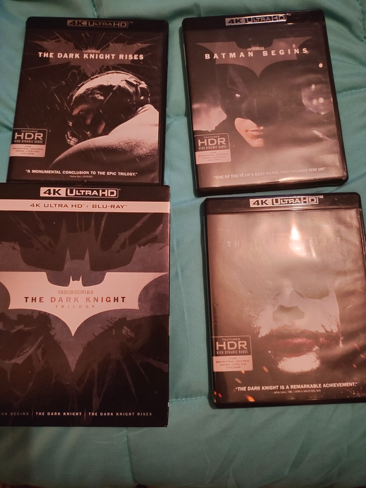 The Dark Knight Trilogy in Ultra HD 4K Blu-ray Collection  
