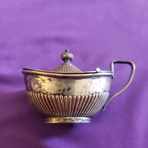 Sheffield Silver On Copper Mustard Pot - Picture 2 of 8