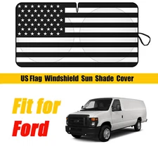 Fit Ford Accessories American US Flag Large Car Windshield Sun Shade Visor Cover