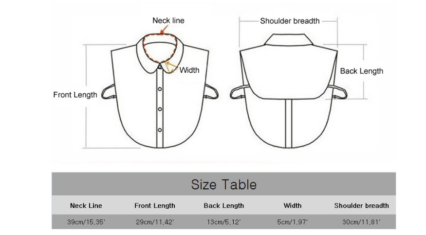 Mezza Camicia Staccabile Con Colletto Falso In Finta Bambola - Foto 5