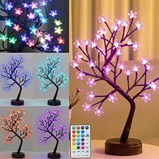 RGB Cherry Blossom Tree Light with Remote 16 Color-Changing LED Artificial Flowe