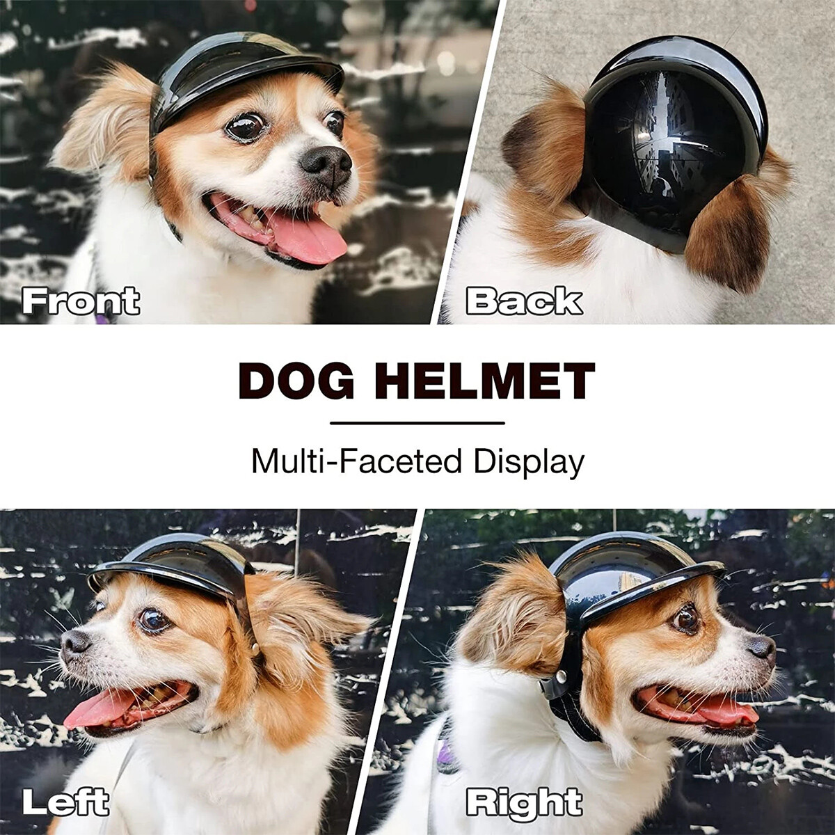Pet Helmets Dog Cat Bicycle Motorcycle Helmet with Ear Holes Hard