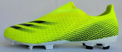 Mens Size 11.5 Yellow Adidas X Ghosted.3 LL Firm Ground Soccer Cleats FW6969 - Picture 2 of 8