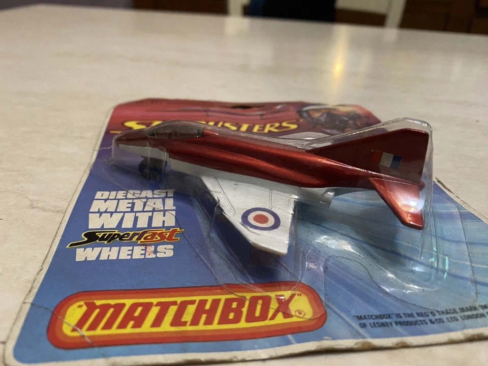 Aereo Matchbox Sky Busters die cast SB-15 1974 Phantom F4E nuovo in blister - Immagine 3 di 4