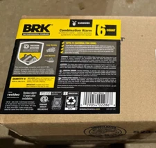 BRK 6 PACK FIRST ALERT SMICO105-AC HARDWIRE AC SMOKE & carbon MONOXIDE DETECTOR