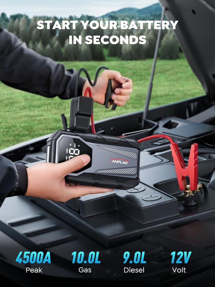 Car Jump Box 12v Battery Jumper Car Starter Booster Truck Heavy Duty