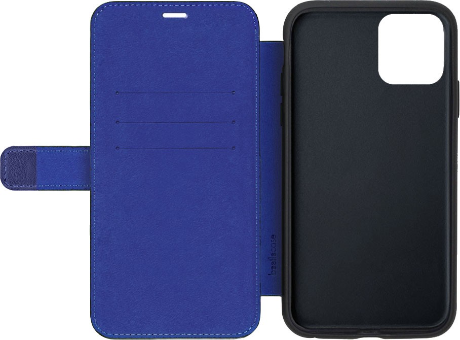 Coque iPhone 12 Pro Max bleu marine porte-carte bleu BEETLECASE - 3