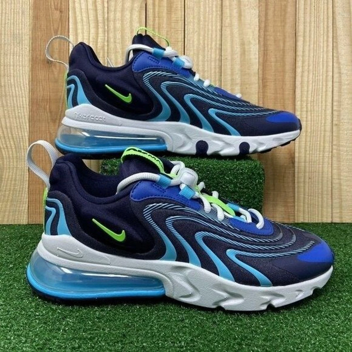 Preços baixos em Nike Air Max 270 React ENG Blackened Blue | eBay