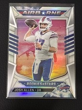 2022 Josh Allen Rookies & Stars Silver Airborne Prizm Card #AI-1 Buffalo Bills