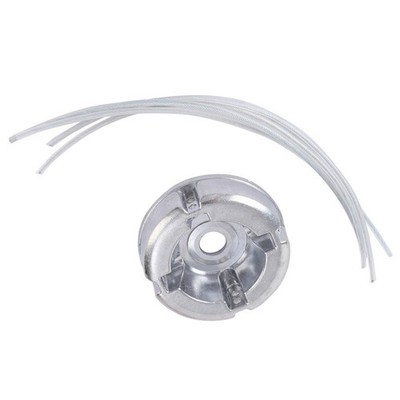 String Trimmer Replacement Head Featuring Dual Material Nylon Steel Line Design