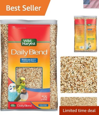 Nutritious 10lb Daily Blend for Parakeets, Canaries & Finches - Orange Flavoured