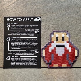 Parche Iron-On Old Man - Legend of Zelda Nintendo 8 bits NES Pixel