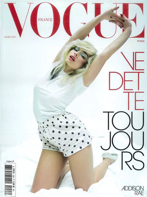 VOGUE Magazine France March 2025 ADDISON RAE Alex Consani NATASHA POLY New