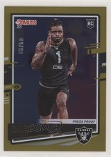 2020 Panini Donruss Rookie Press Proof Gold 5/50 Damon Arnette #256 0e34