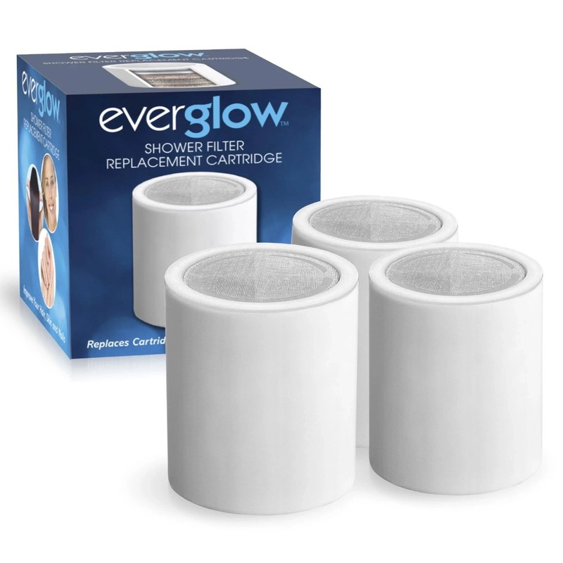 3 - EVERGLOW Shower Filter  Replacement Cartridge S/3  NIB