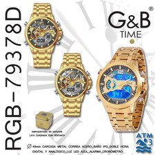 G&B Premium Men's Digital LCD Watch Resin Strap Date Display 30m New