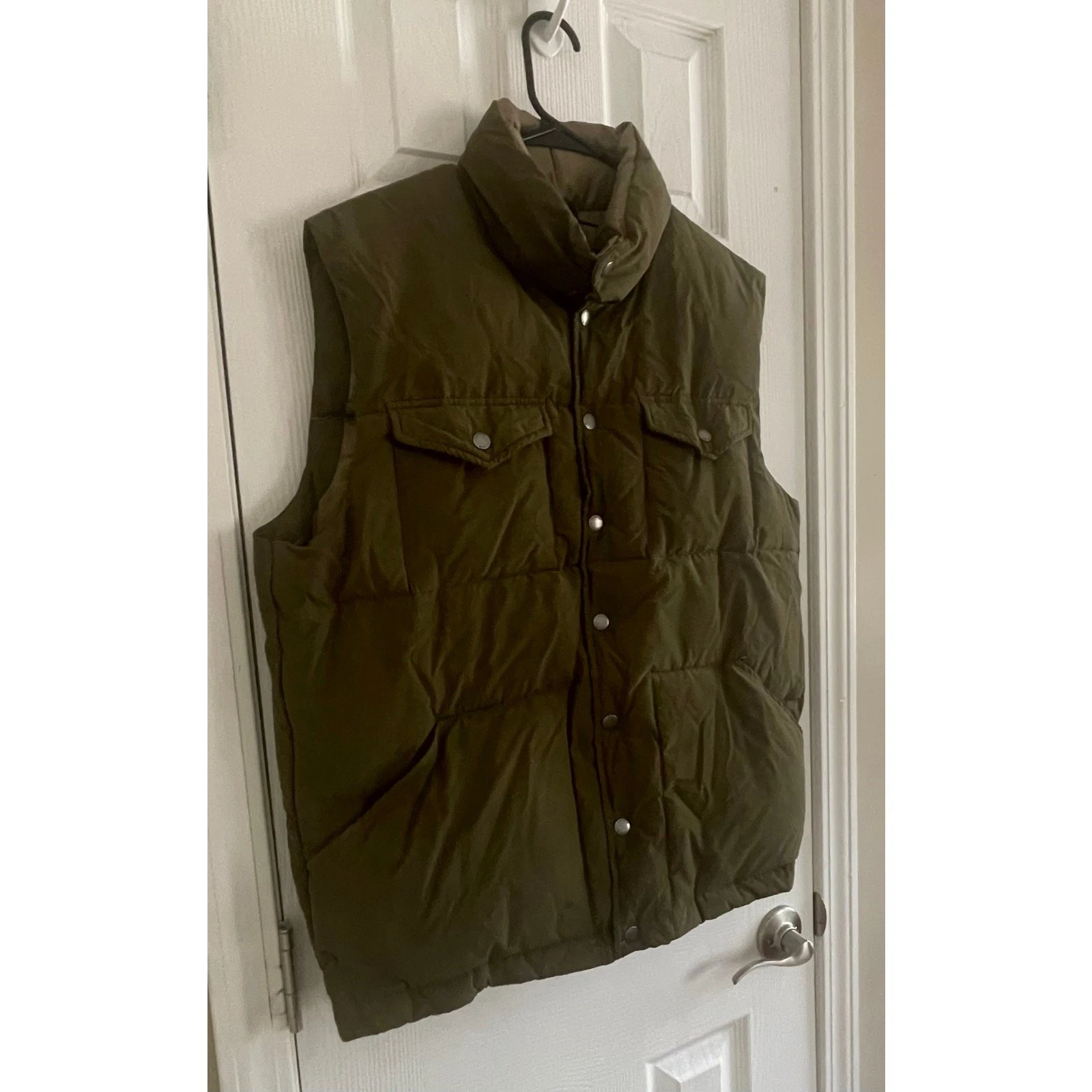 J Crew Expedition Down Mens Size Large Boulder Vest, A69