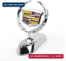 3d Fit Cadillac Emblem Car Logo Front Vehicle Hood Ornament Car Cover Chrome Eag