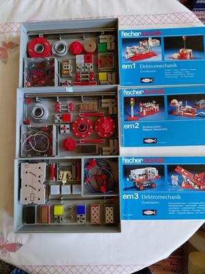 Fischertechnik, Elektromechank, em 1+2+3, mit Anleitungen