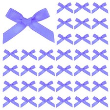 100-Pack Mini Craft Ribbon Bow 1.6x1 Inch for Craft DIY[Medium Purple]