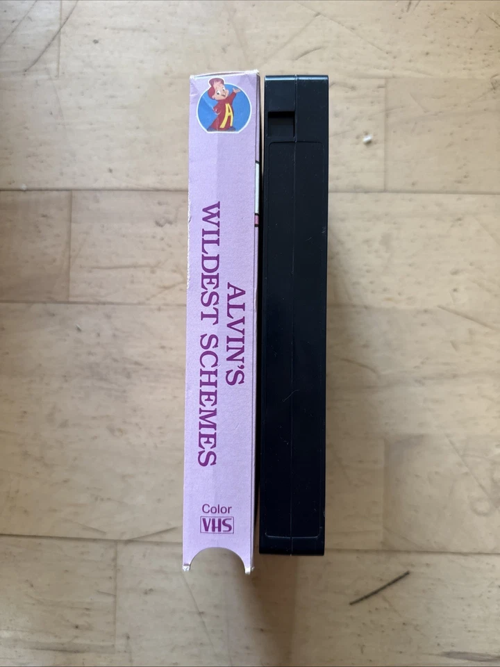 1986 Alvin And The Chipmunks Alvin's Wildest Schemes VHS Tape + Box - Image 3 of 4