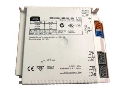 B,A,G, B, A, G, TC-DEL/TEL 2 x 26/32/42 W elektronisches Leuchtstofflampen-Vorschaltgerät (108)