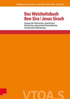 Das Weisheitsbuch Ben Sira / Jesus Sirach | Wolfgang Kraus (U. A.) | Deutsch