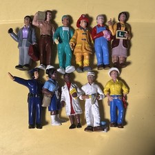 Lakeshore Learning Community Block Play People Workers Career Lot of 11 Figures