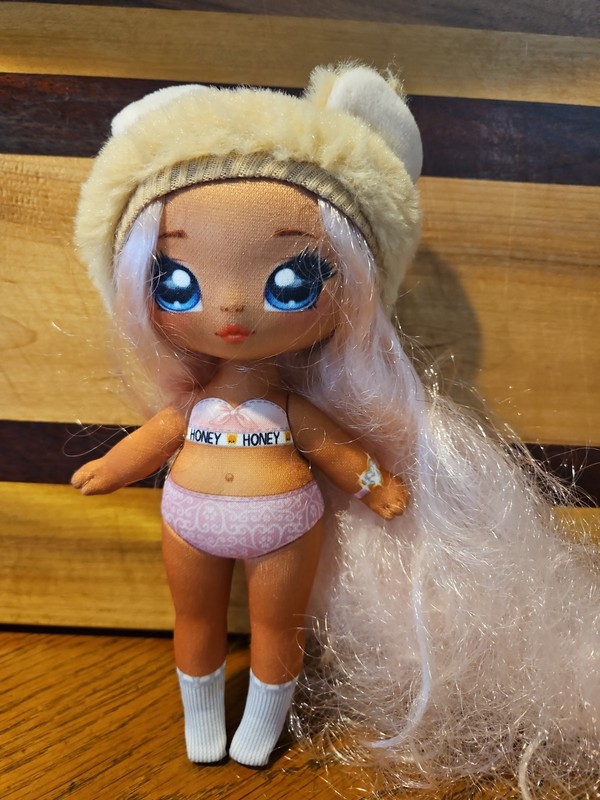 🥝 Fashion Doll Honey Na! Na! Na! Surprise! Pink Hair Bear NO Sweater OR Dress